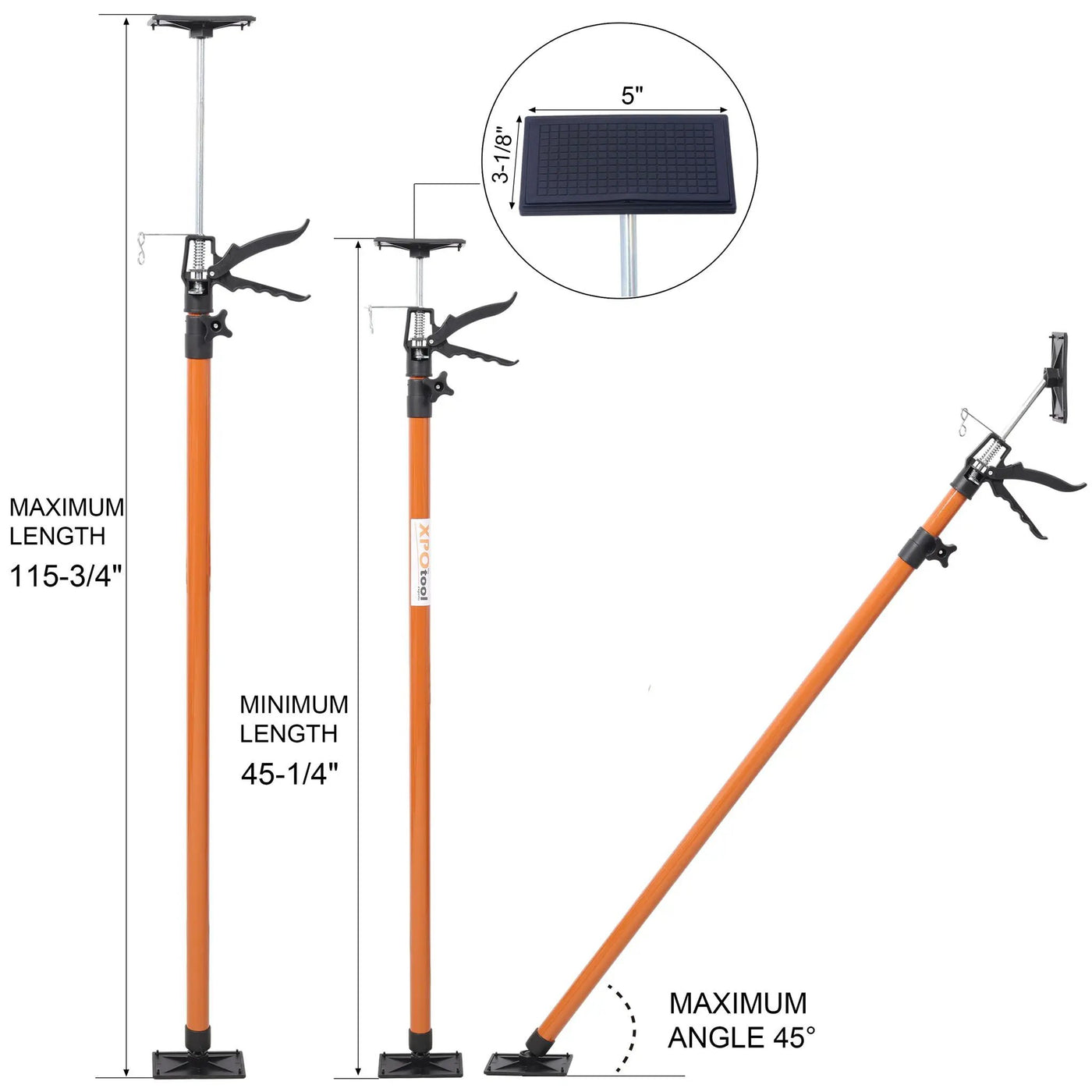 Adjustable Support Pole System for Drywalls and Cabinets with Carry Bag by HouseOfZazla