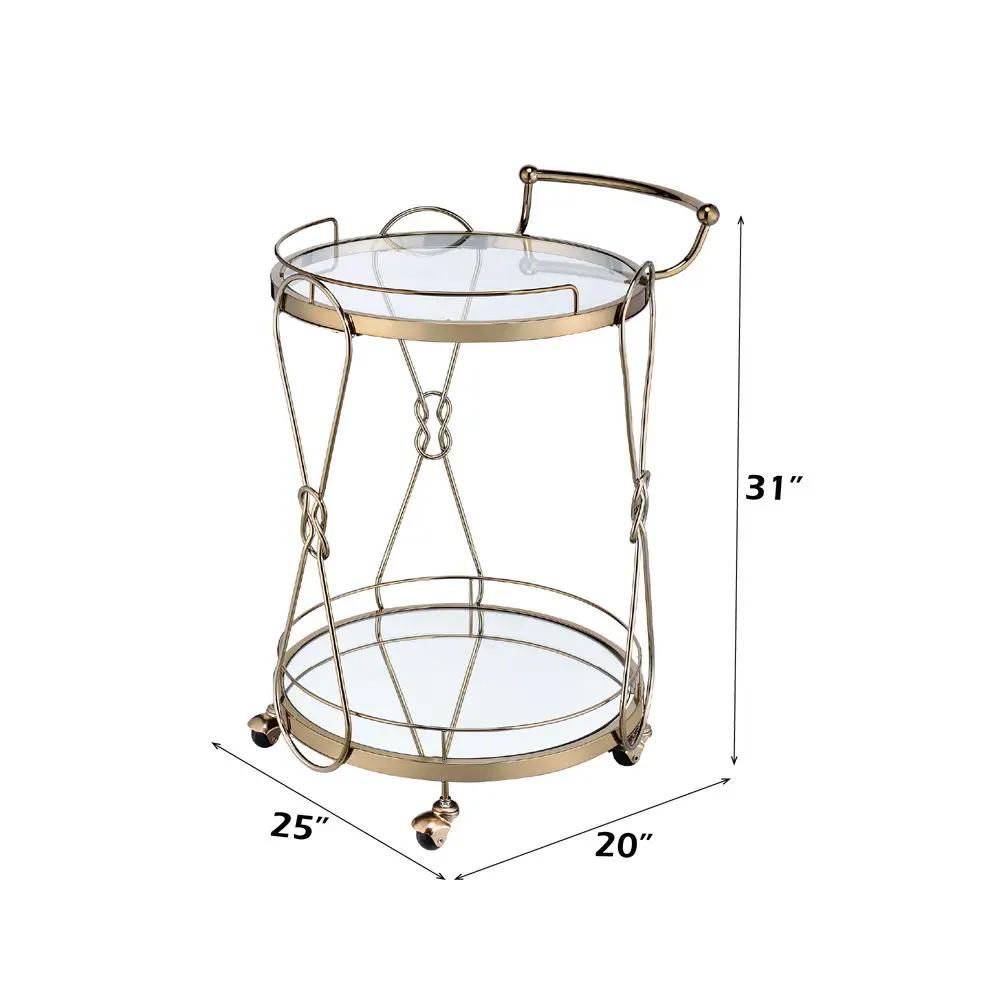 Zekera - Serving Cart - Champagne by Unique Piece Furniture