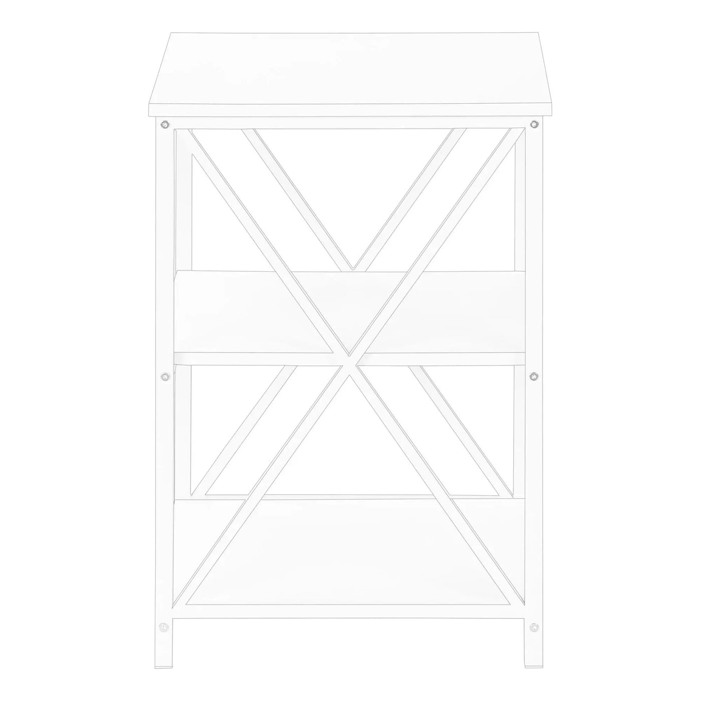 3 Tier Accent Table, Side Marble Look Contemporary & Modern by Unique Piece Furniture
