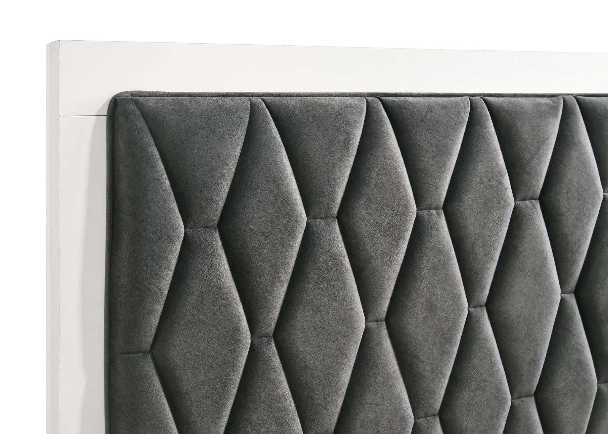 Sonora Queen Upholstered Panel Bed White by Unique Piece Furniture