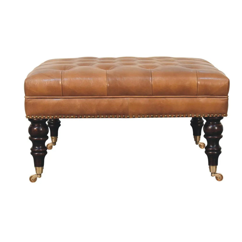 Buffalo - Ottoman With Castor Legs by HouseOfZazla