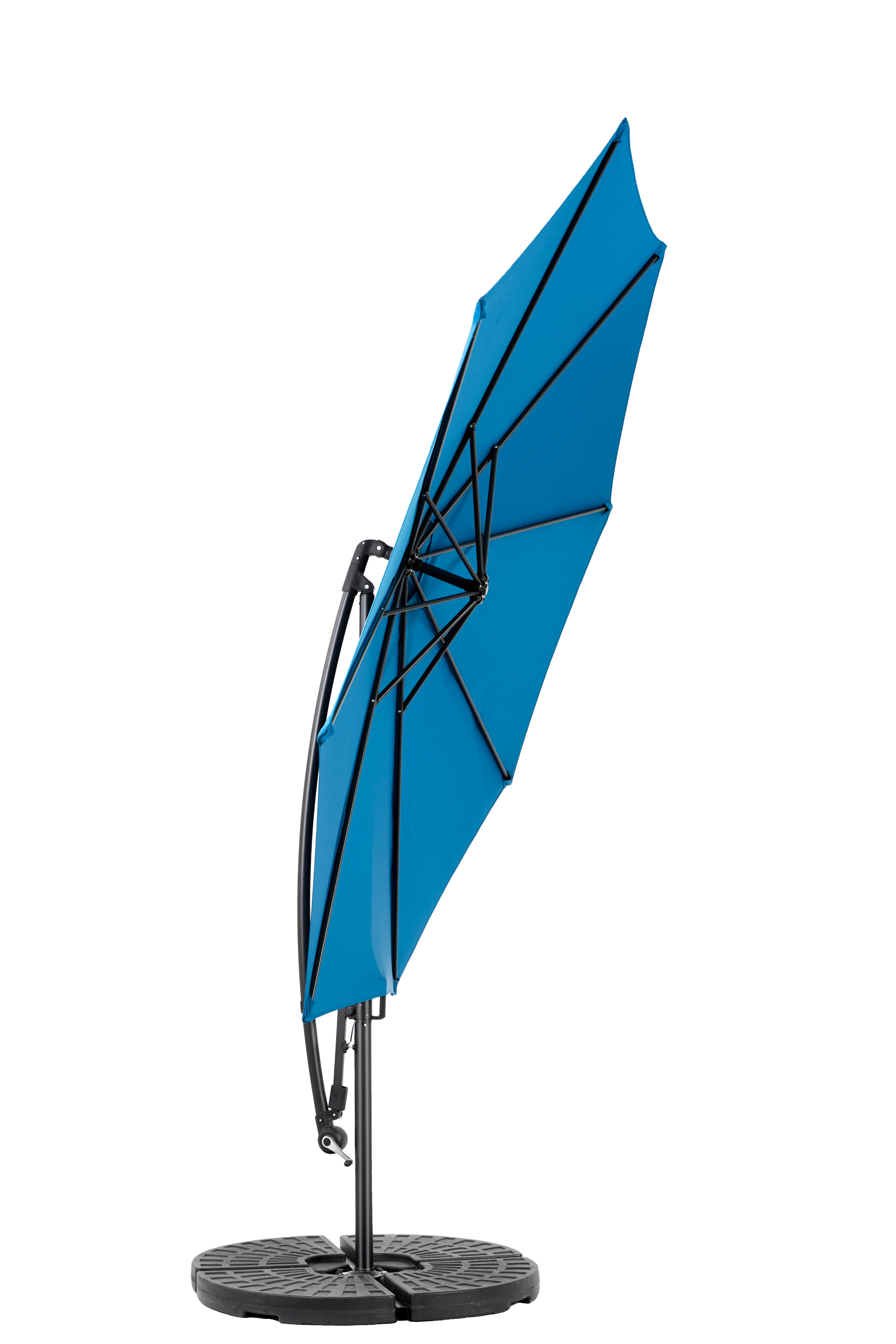 10ft Offset Hanging Market Patio Umbrella with Easy Tilt Adjustment by HouseOfZazla