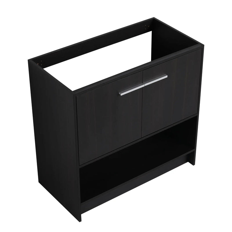 Modern Freestanding Bathroom Vanity With 2 Doors by HouseOfZazla