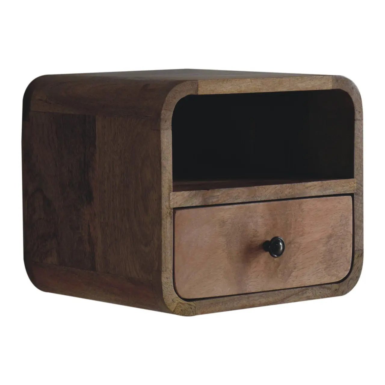 Curved Upper Slot Floating Nightstand by Unique Piece Furniture