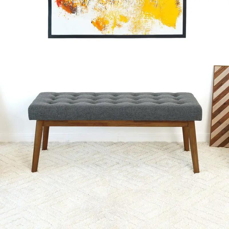 Delilah - Modern Bench - Gray by HouseOfZazla