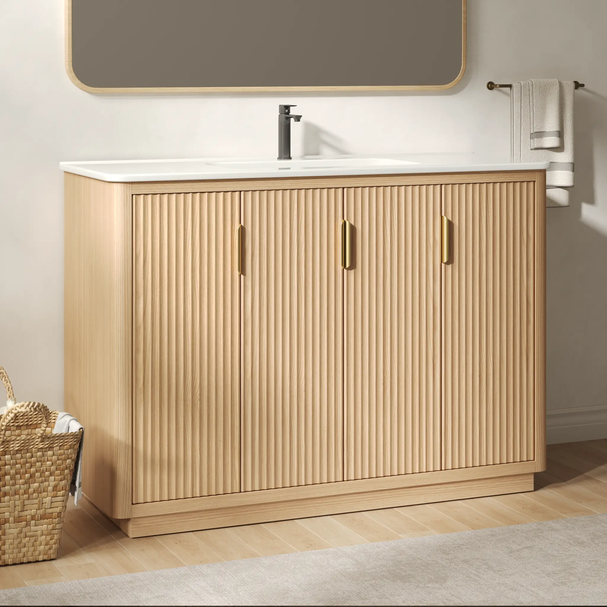 48 Inch Freestanding Bathroom Vanity by HouseOfZazla