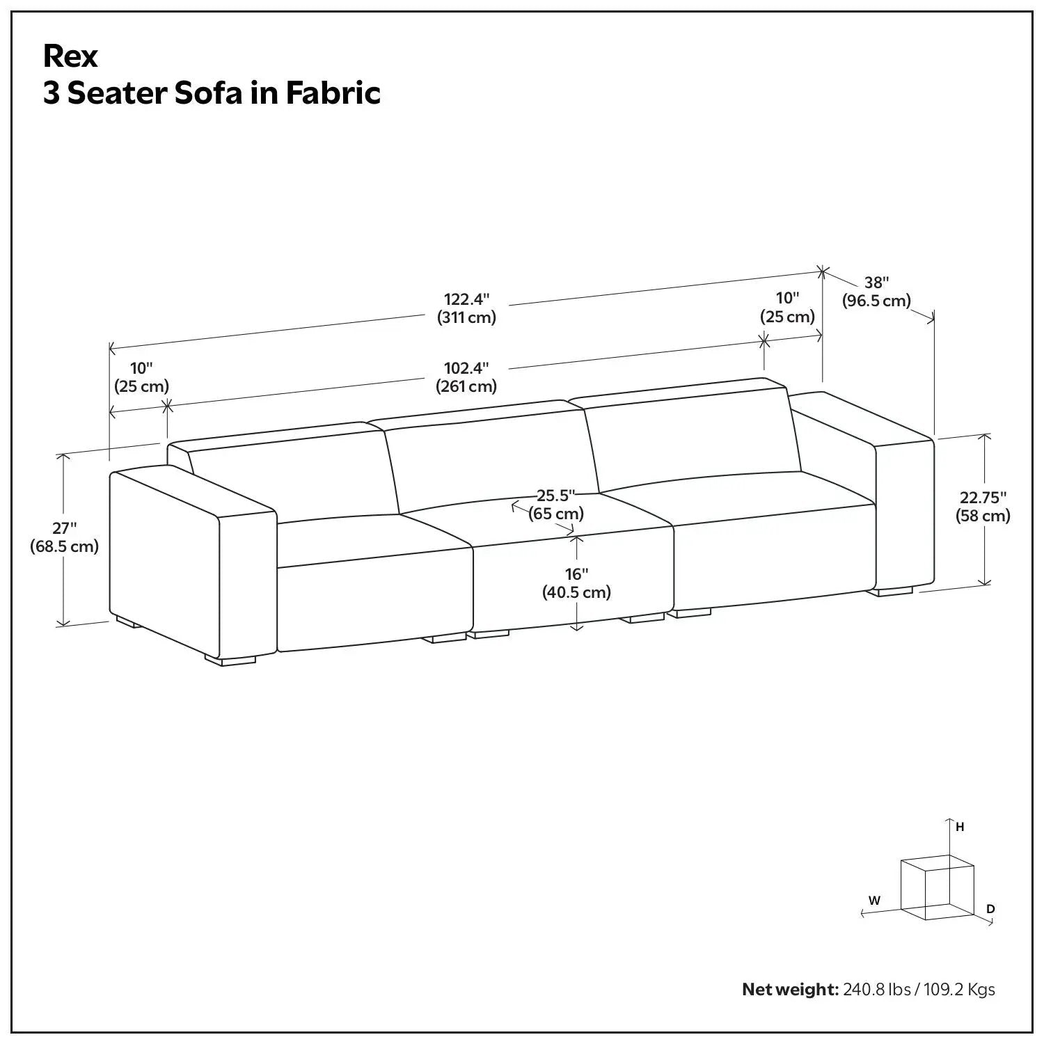 Rex - Handcrafted Sofa by Unique Piece Furniture