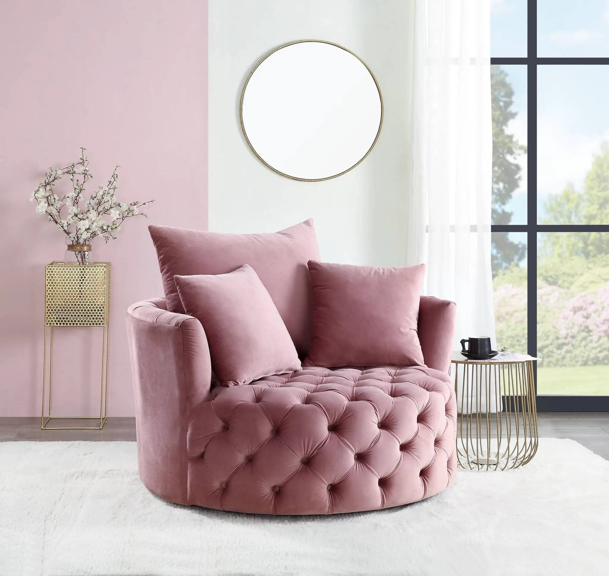 Zunyas - Accent Chair With Swivel by Unique Piece Furniture