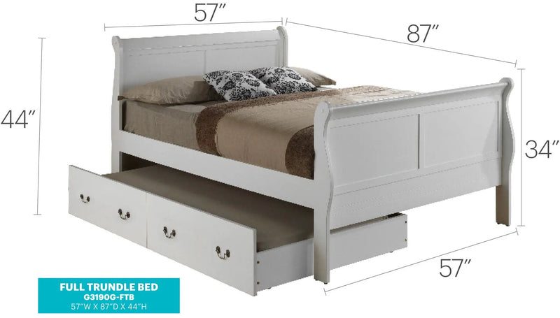 Elegant Trundle Bed With Timeless Charm by Unique Piece Furniture
