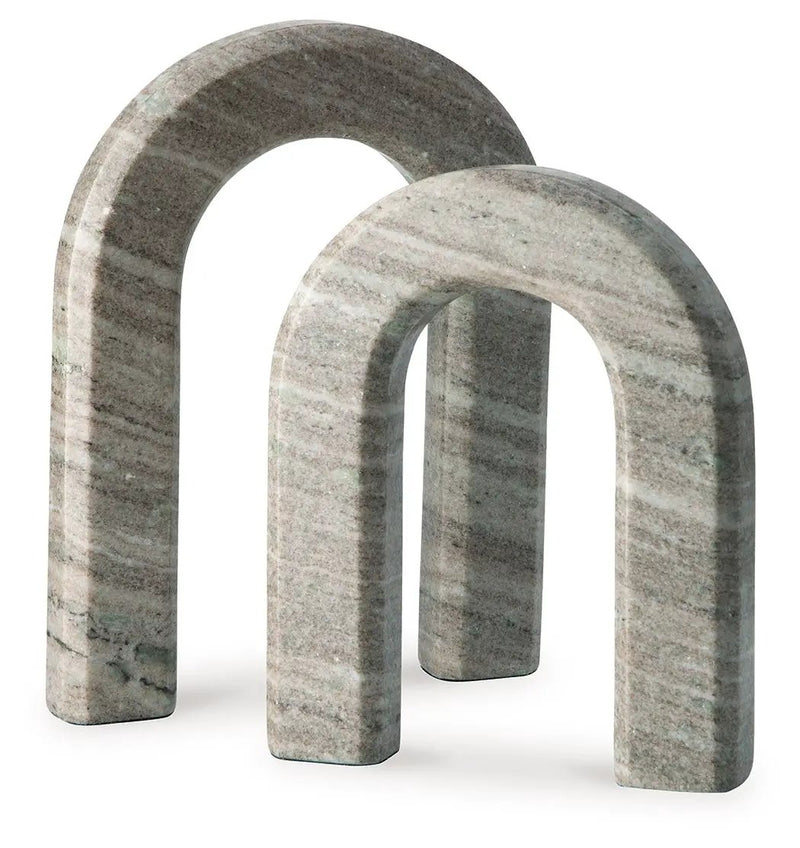 Keithton - Sculpture Set (Set of 2) - Taupe by Unique Piece Furniture