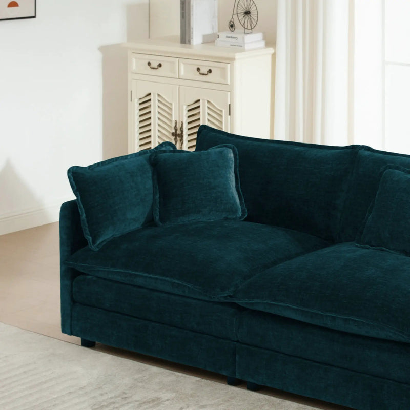 Comfort U Shaped Couch with Reversible Chaise by HouseOfZazla