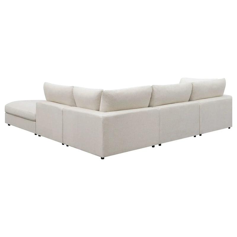 Serene 5-piece Upholstered Modular Sectional Sofa Beige by Unique Piece Furniture