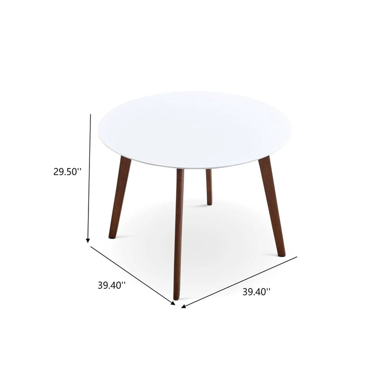 Dining Table - Brown / White by Unique Piece Furniture