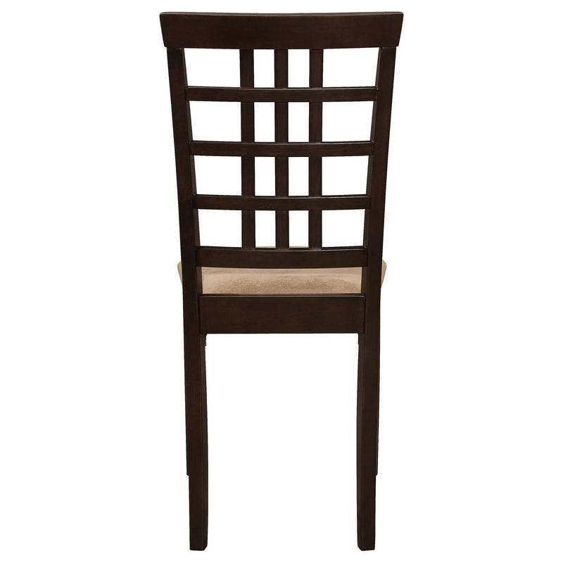 Lattice Back Side Chair (Set of 2) - Brown