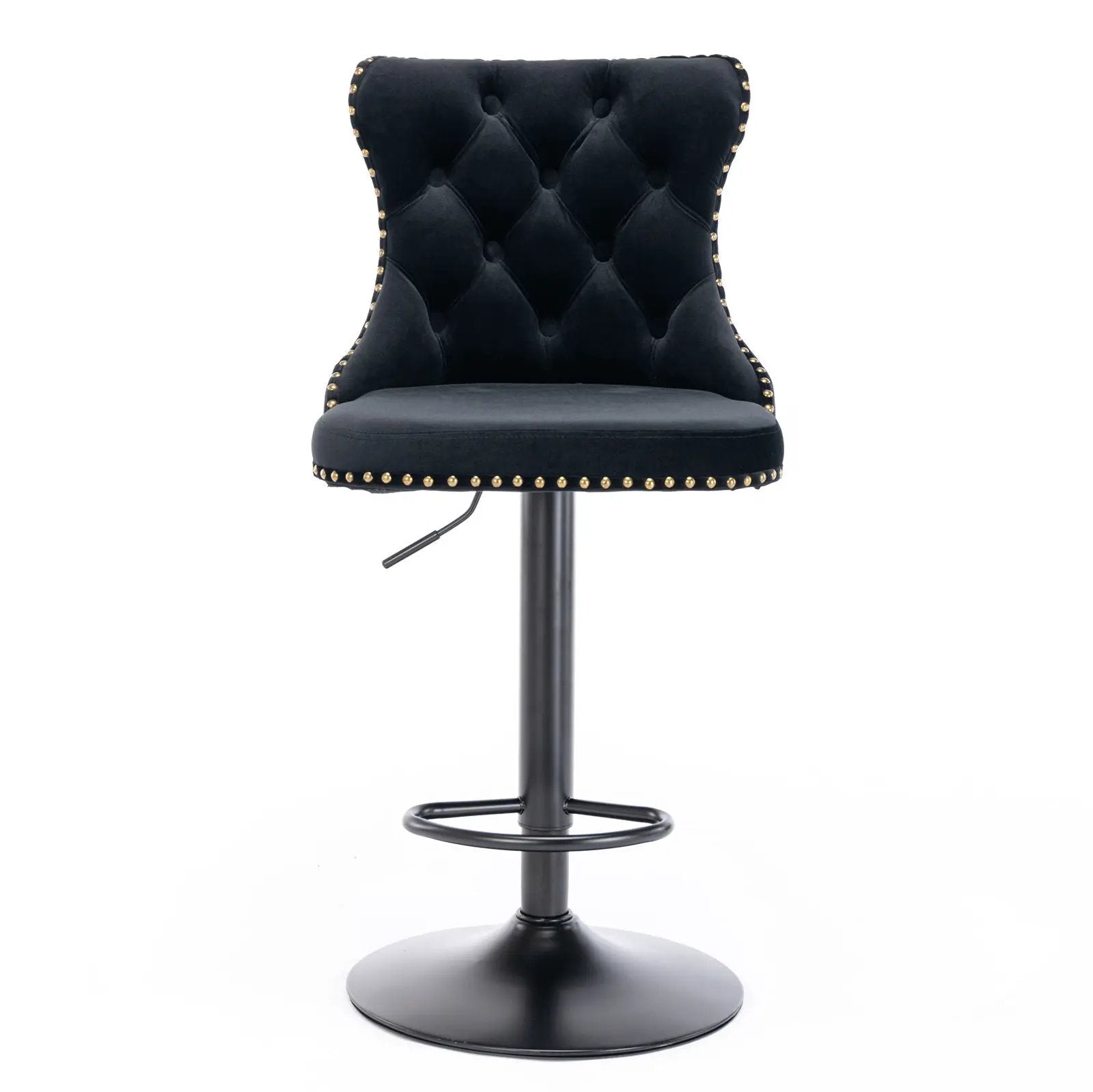 Swivel Barstools Adjusatble Seat Height, Modern Upholstered Bar Stools With Backs Comfortable Tufted For Home Pub And Kitchen Island (Set of 2) by HouseOfZazla