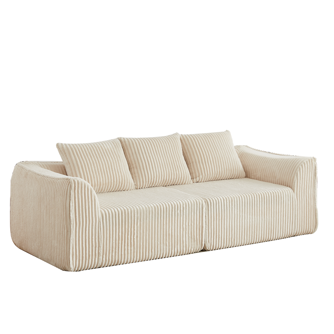 Minimalist 3-Seater Corduroy Sofa by HouseOfZazla