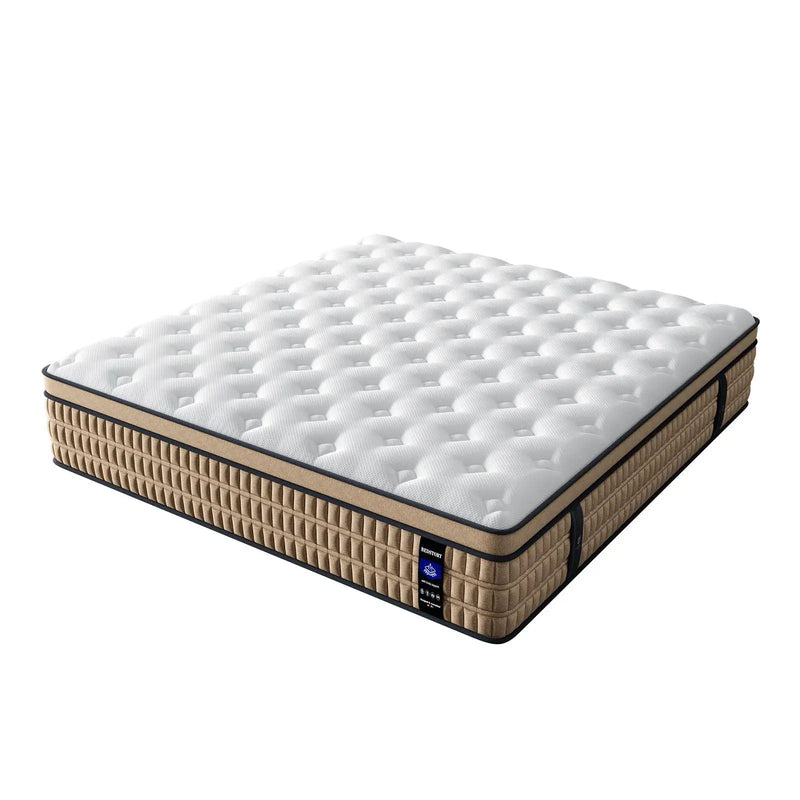 14" King Mattress Hotel Collection Hybrid Mattress With Gel Memory Foam & Pocket Springs by HouseOfZazla