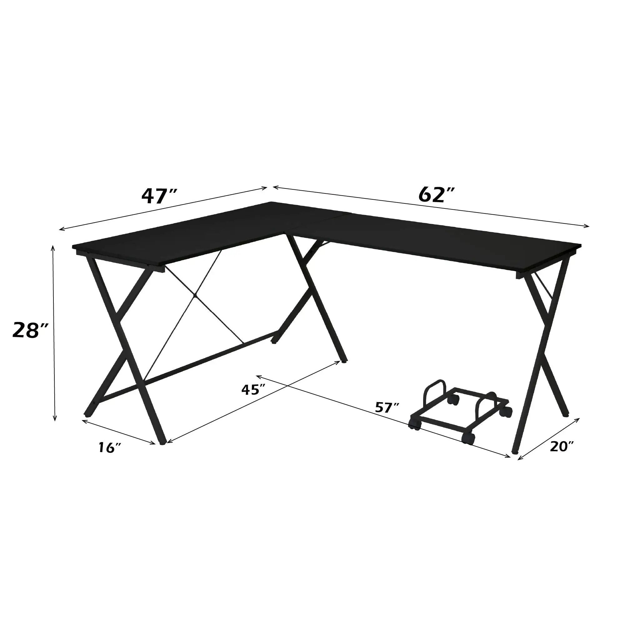 Dazenus - Computer Desk - Black by Unique Piece Furniture