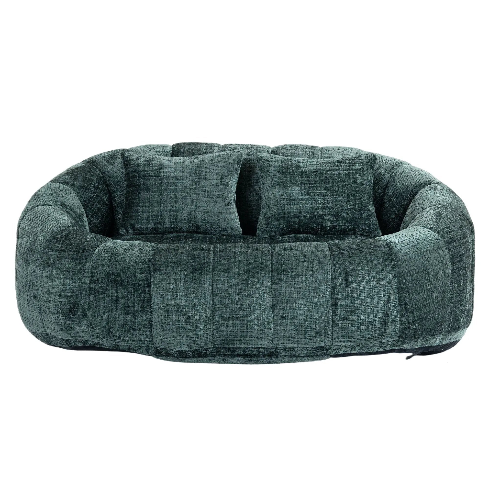 Bean Bag Lazy Sofa, Durable Comfort Lounger High Back Bean Bag Chair Couch by HouseOfZazla