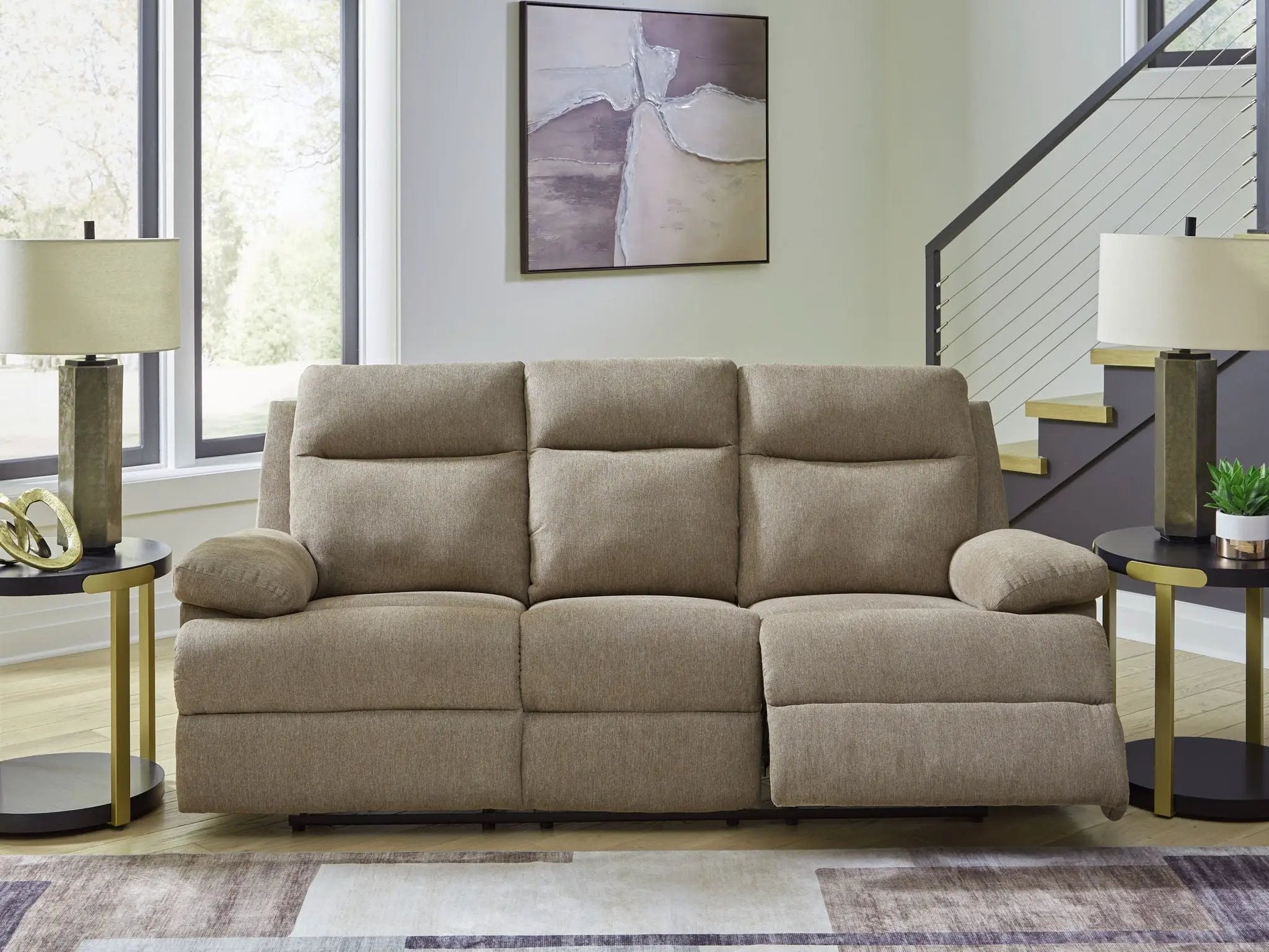 Side-Swipe - Reclining Sofa With Drop Down Table by Unique Piece Furniture