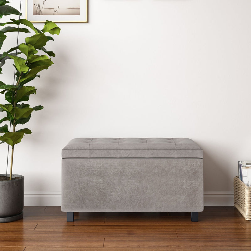 Cosmopolitan - Upholstered Storage Ottoman by HouseOfZazla