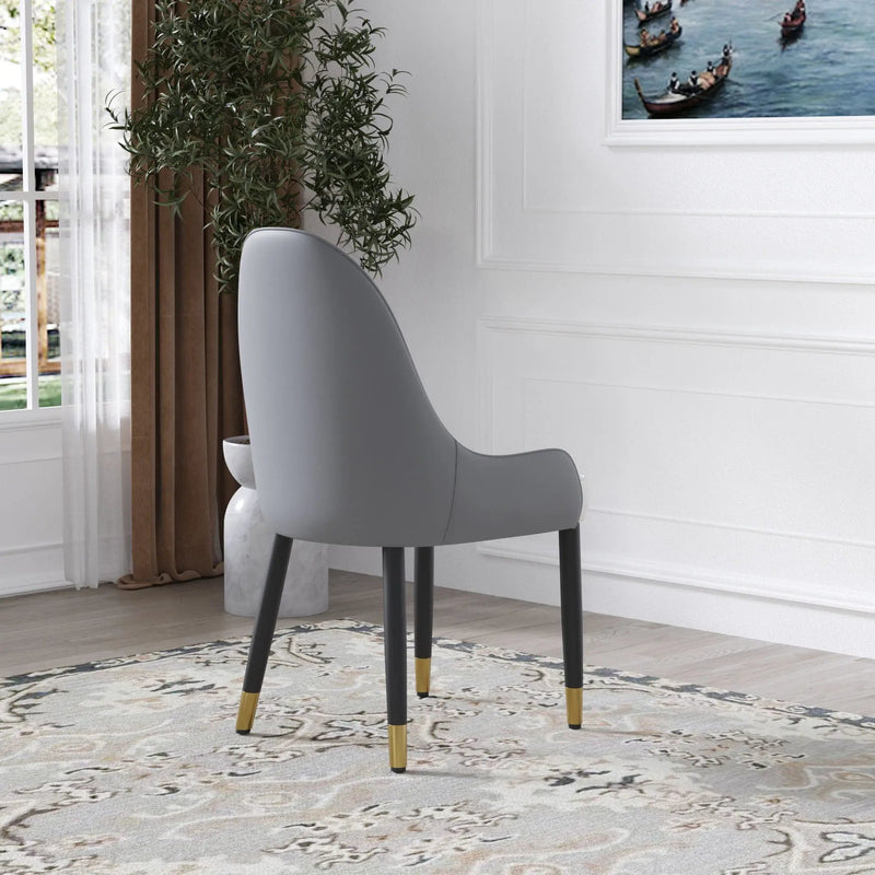 Modern Sponge-Filled Dining Chair, Solid Wood Metal Legs, Suitable For Restaurants, Living Rooms And Rooms (Set of 2) by HouseOfZazla