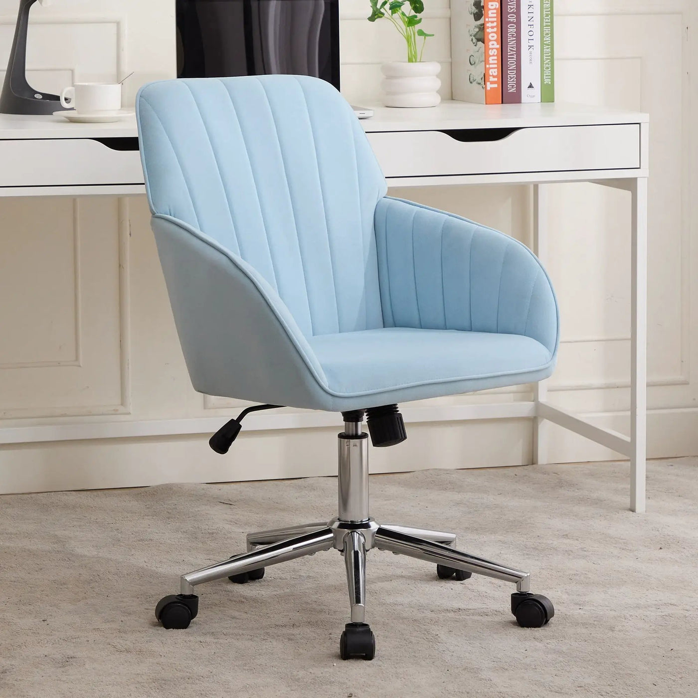 Adjustable Ergonomic Office Chair, Swivel Backrest Seat by HouseOfZazla
