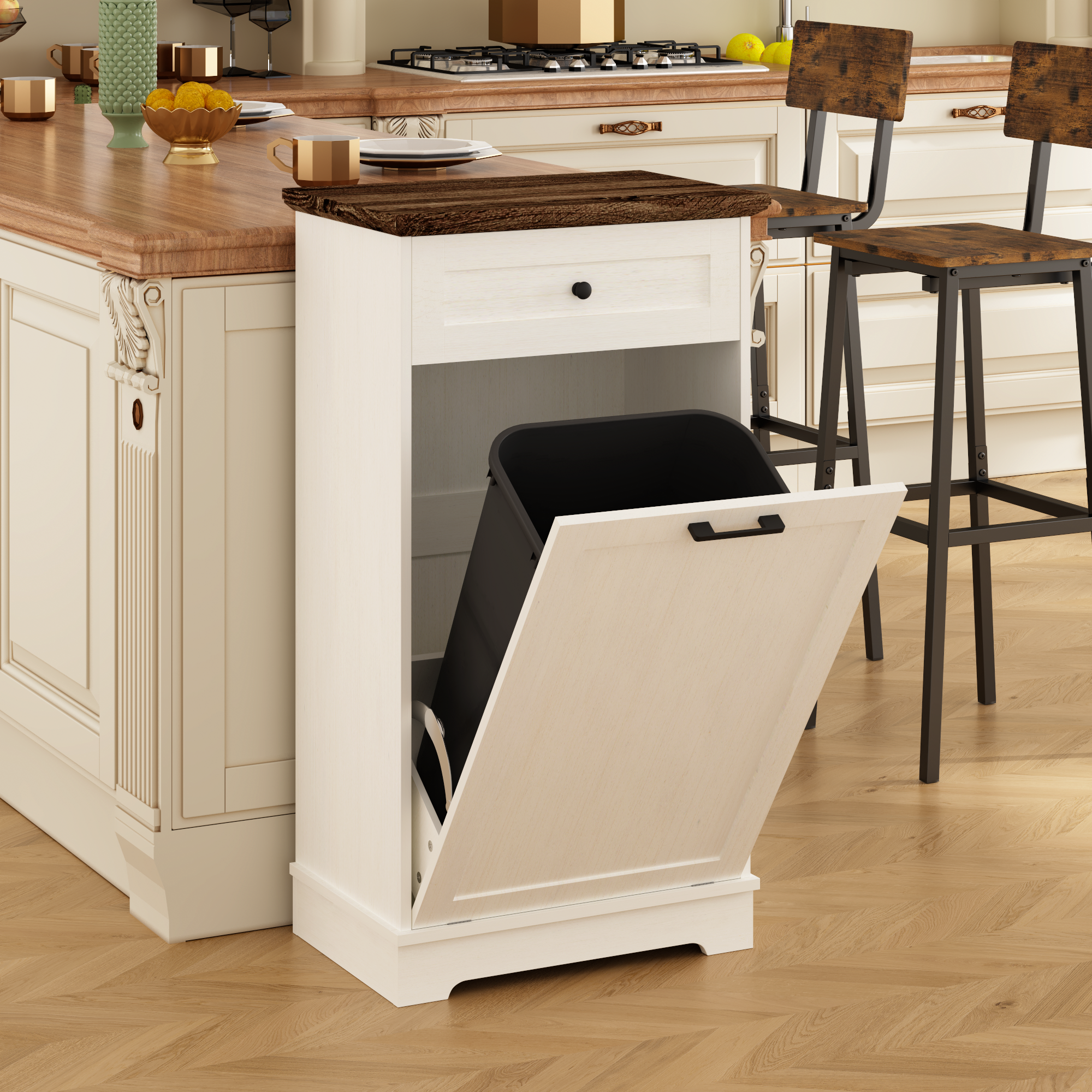 13 Gallon Tilt Out Trash Cabinet by HouseOfZazla