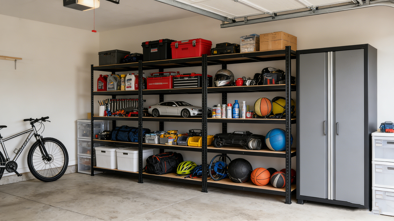 2000LBS Capacity Garage Storage Shelves Heavy Duty by HouseOfZazla