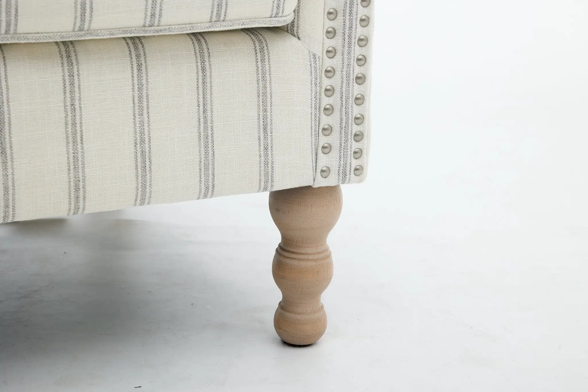 Modern Accent Chair with Retro Wood Legs and Floral Design by HouseOfZazla