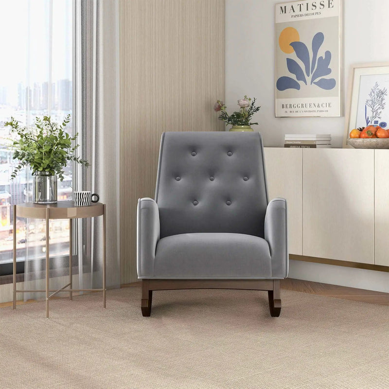 Demetrius - Solid Wood Rocking Chair by Unique Piece Furniture