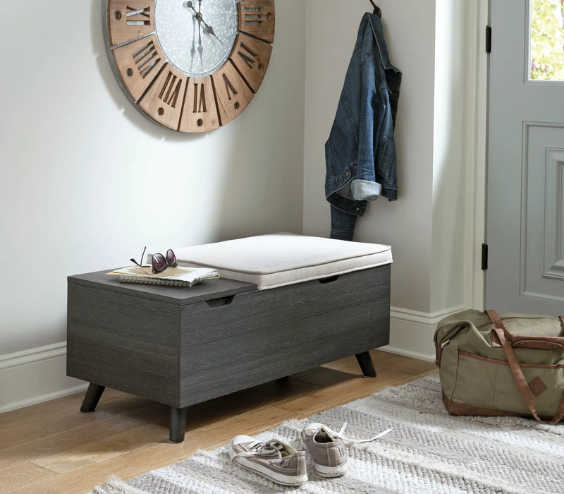 Yarlow - Storage Bench - Dark Gray by Unique Piece Furniture
