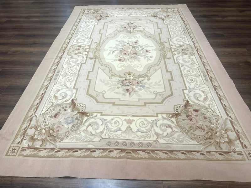 Aubusson Rug 6x9, Elegant, Flatweave, French European Design by Jewel Rugs