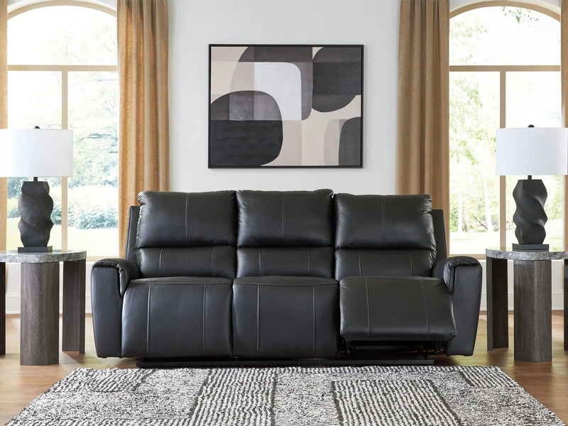 Glossmore - Reclining Sofa - Black by Unique Piece Furniture