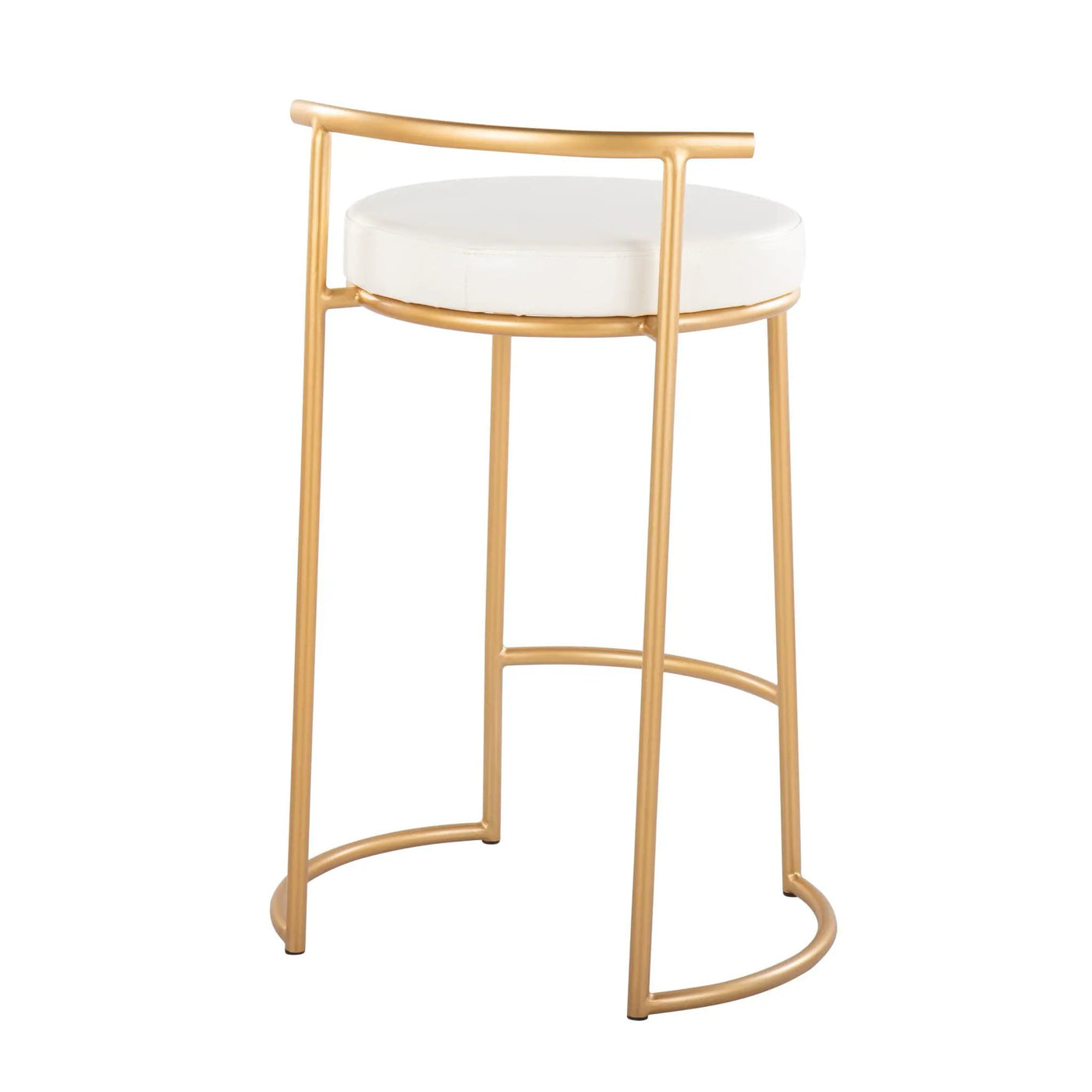 Fuji - Round Contemporary Fixed Height Counter Stool (Set of 2) by HouseOfZazla