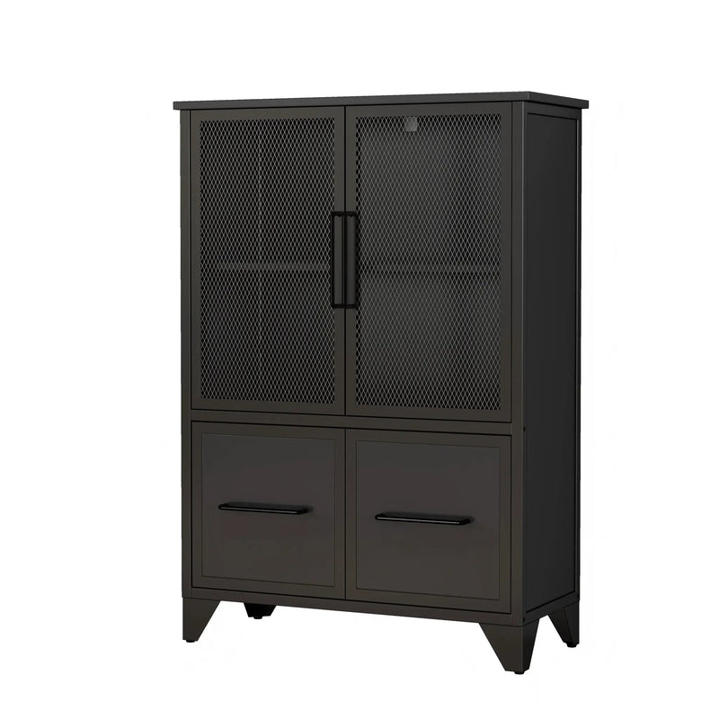 Storage Cabinet With 4 Iron Doors by HouseOfZazla