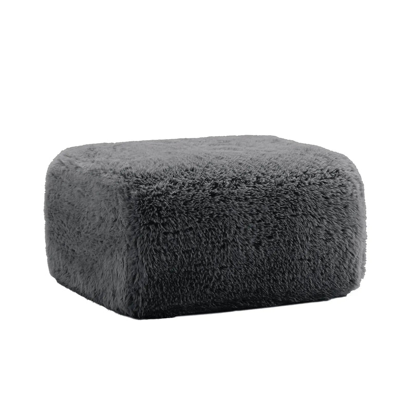 Aviana Ottoman Plush Fabric - Dark by HouseOfZazla