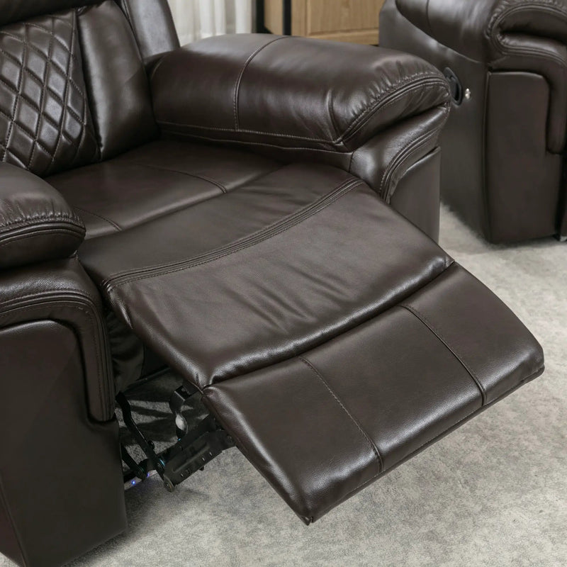 Home Theater Seating Manual Recliner Chair With Led Light Strip For Living Room by HouseOfZazla