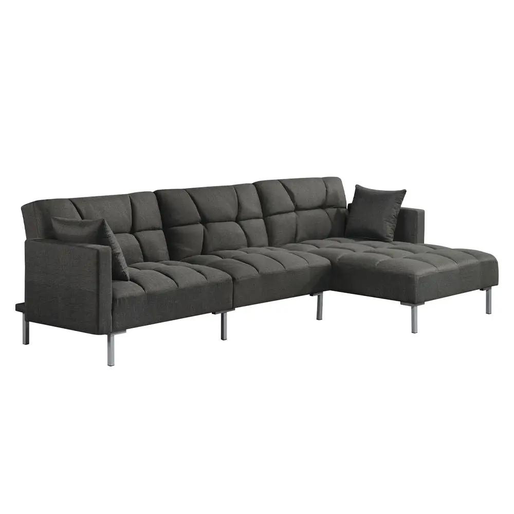 Duzzy - Sectional Sofa - Dark Gray Fabric by Unique Piece Furniture