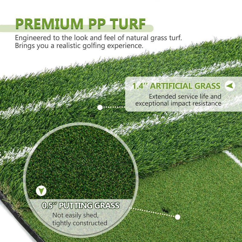 5'x4' Golf Hitting Mat with Guide Line by HouseOfZazla