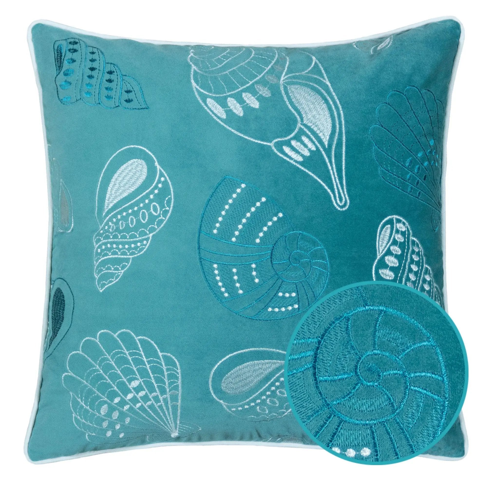Blue and Spa Seashells Set of 2 by HouseOfZazla