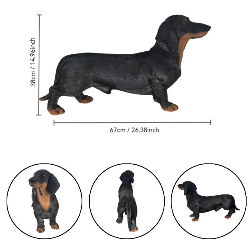 26" Black And Tan Dachshund Statue by HouseOfZazla