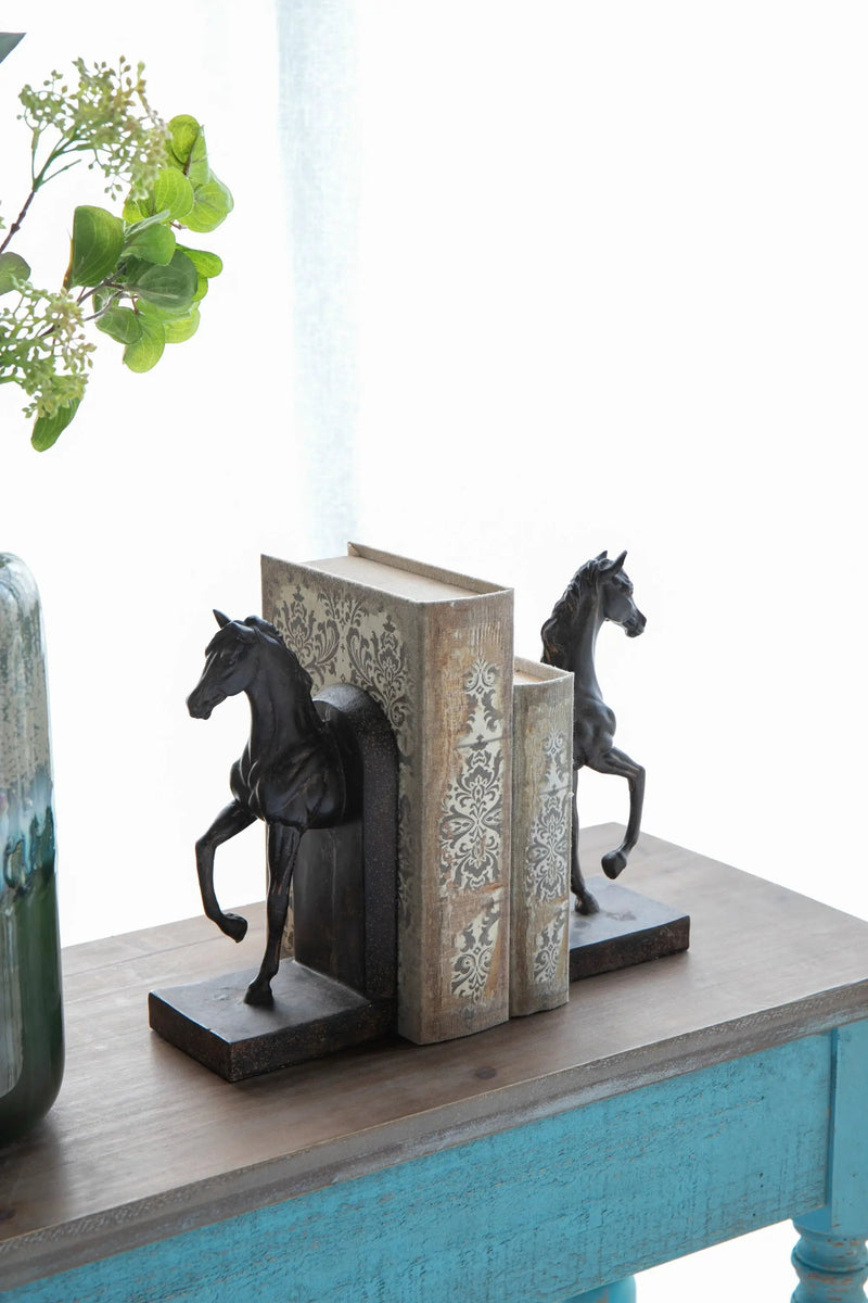 S/2 5x4x10.5' Trotting Horse Bookends by HouseOfZazla
