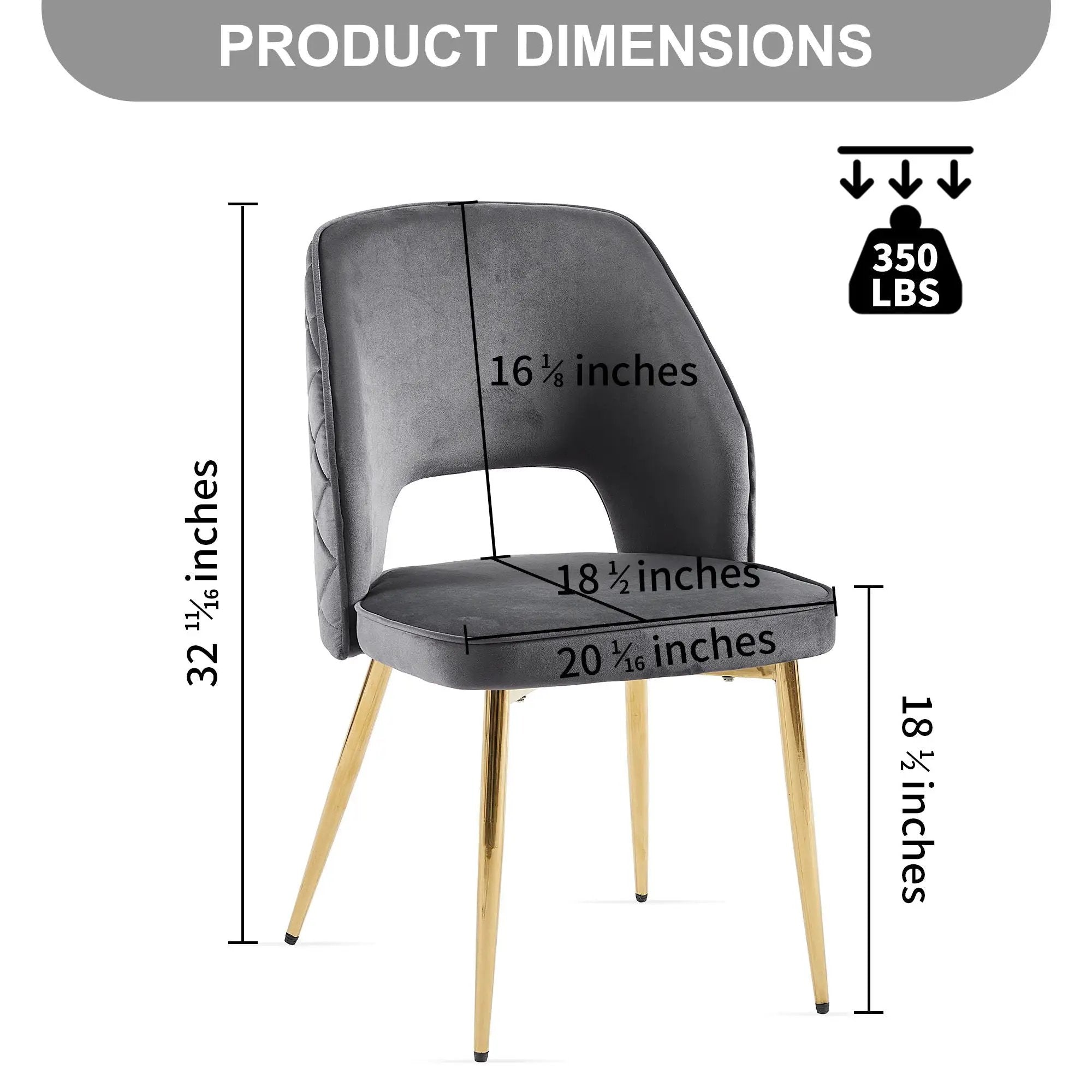 Dining Chairs With Metal Legs And Hollow Back Upholstered Dining Chairs by Unique Piece Furniture