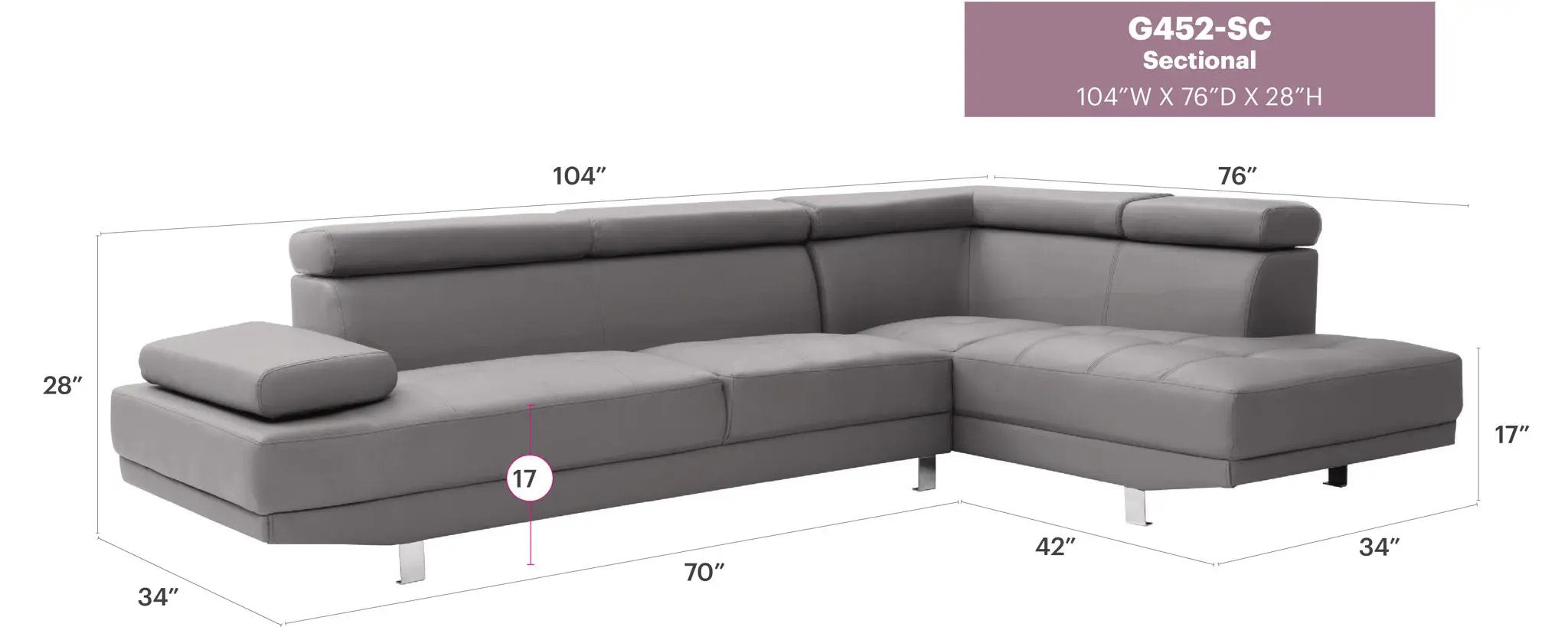 Riveredge - Comfort Sectional by Unique Piece Furniture