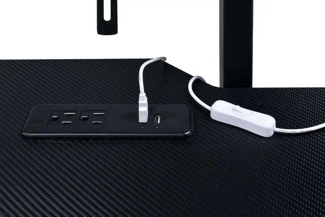 Canzi - Gaming Desk With USB - Black by Unique Piece Furniture