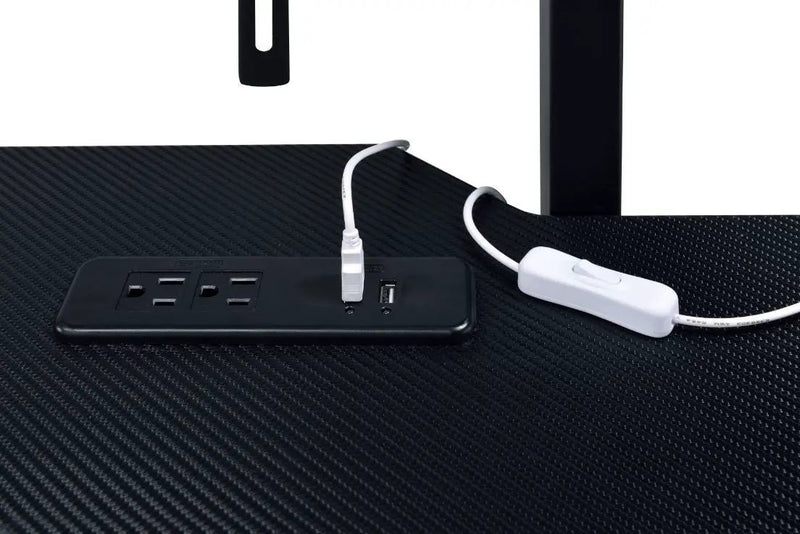 Canzi - Gaming Desk With USB - Black by Unique Piece Furniture