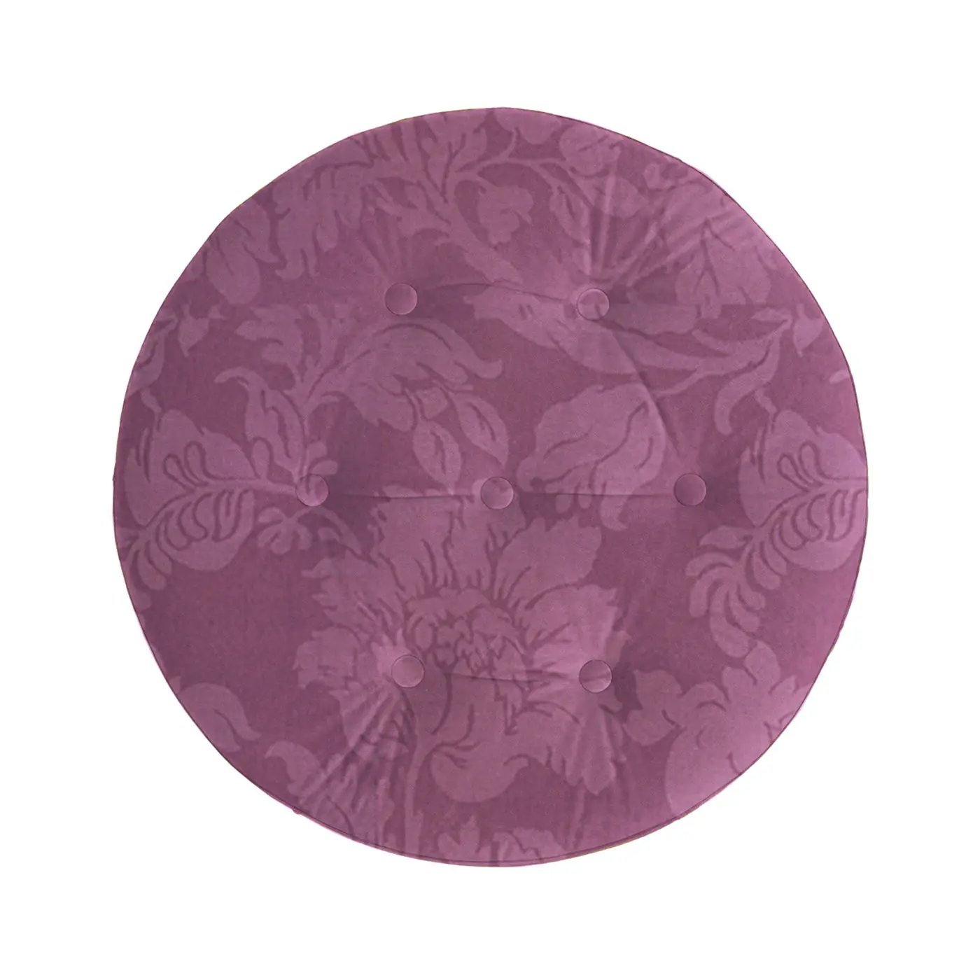 Yolanda - Luxurious Upholstery Round Upholstered Accent Ottoman by HouseOfZazla