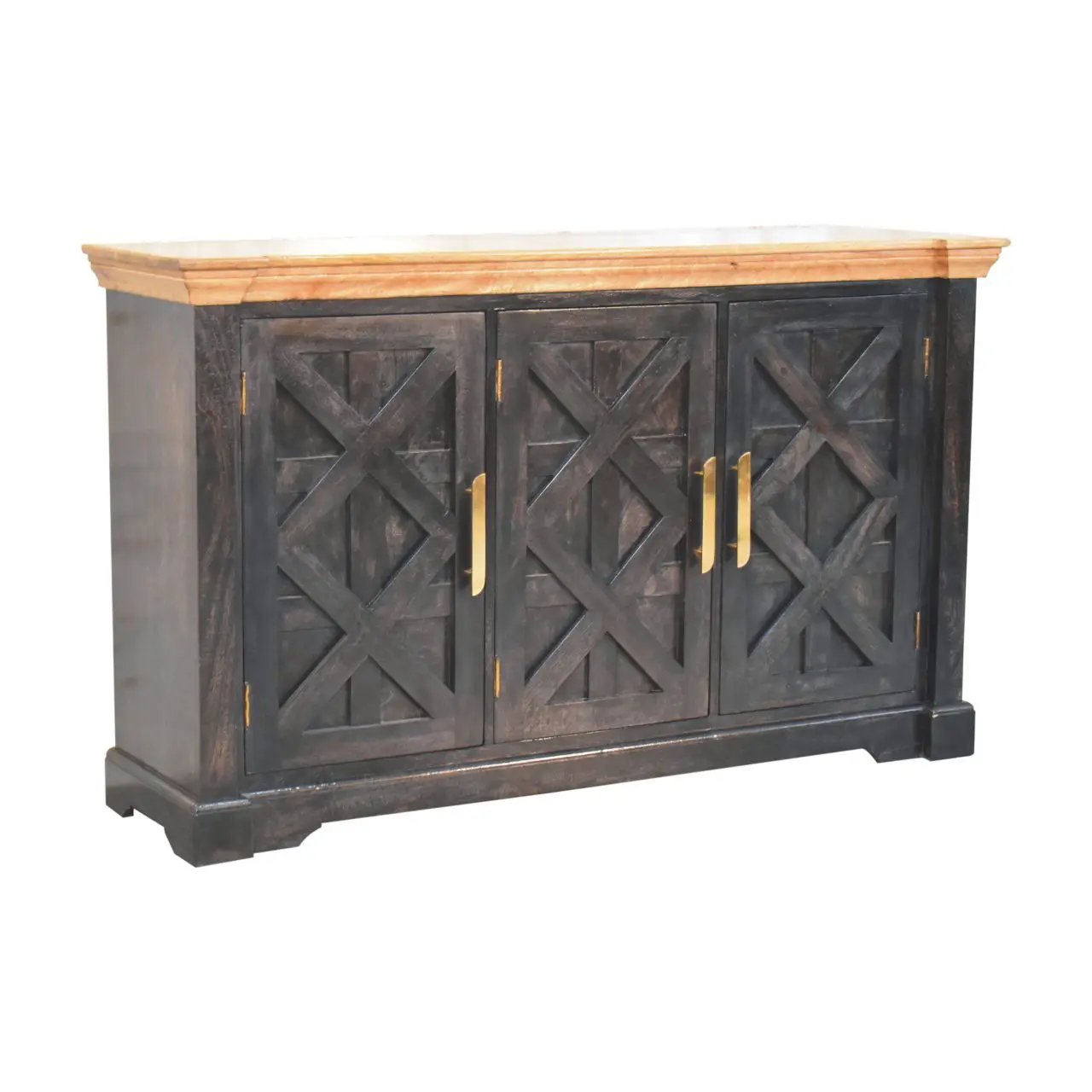 Regal - Rustic Sideboard - Black by HouseOfZazla