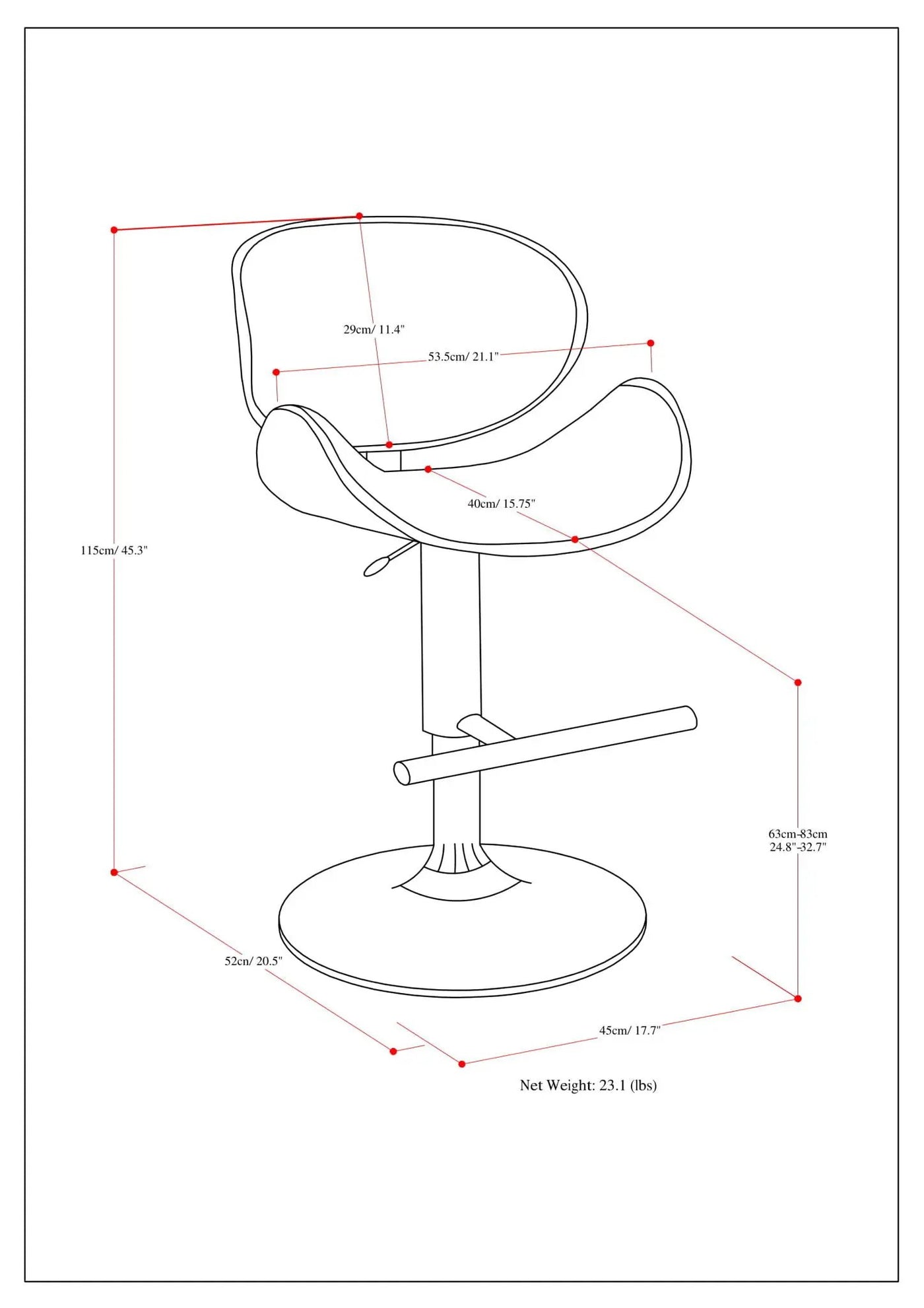 Marana - Multifunctional Handcrafted Bentwood Adjustable Swivel Bar Stool by HouseOfZazla